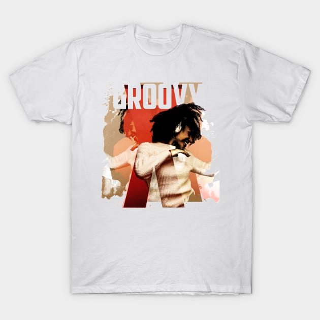 Black Woman Dancing with Headphones T-Shirt by EddieBalevo